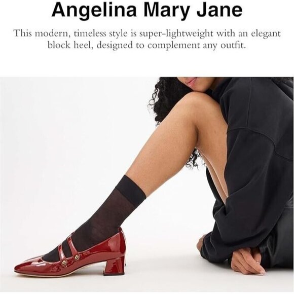 Coach Women's Ruby Double Strap Mary Jane Flat Pumps Closed Square Toe - Picture 4 of 6